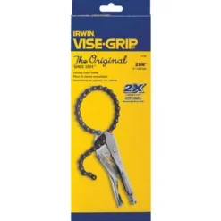 Irwin Vise-Grip Locking Chain Clamp: 3 3/8 In Max. Opening, 9 In Nominal Clamp Size -Irwin PI Asset 967199
