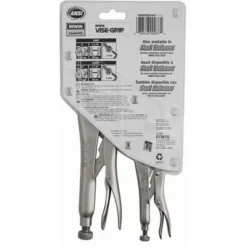 Irwin Vise-Grip Locking Plier Sets, Number Of Pieces: 2, Jaw Capacity: 1-1/4", 1-7/8", Plain Grip Handle -Irwin PI Asset 968783