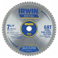 Irwin 7 1/4", 68-Teeth Circular Saw Blade, PK5