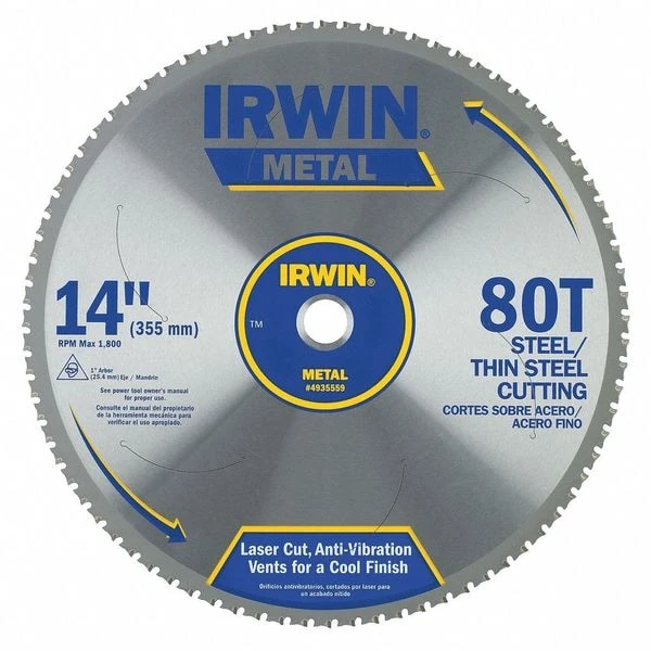 Irwin 14", 80-Teeth Circular Saw Blade 1 Irwin 14", 80-Teeth Circular Saw Blade