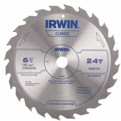 Irwin 6-1/2", 24-Teeth Saw Blade, Steel
