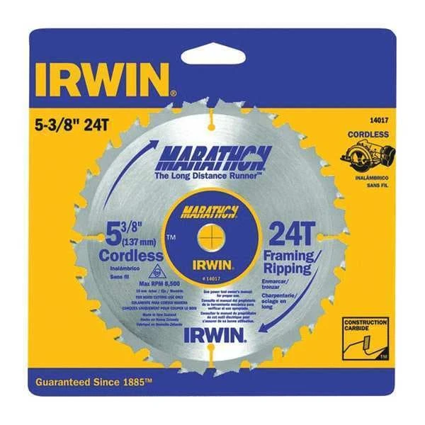 Irwin 5-3/8", 24-Teeth Circular Saw Blade, Steel 1 Irwin 5-3/8", 24-Teeth Circular Saw Blade, Steel