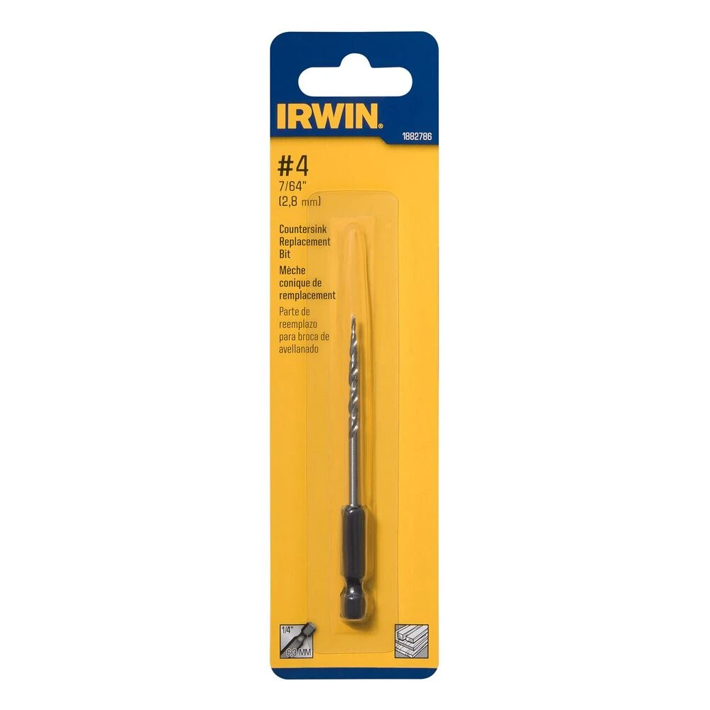 Irwin #4 X 1-1/2 X 3-3/8" Steel Wood Countersinks Replacement Bit 2 Irwin #4 X 1-1/2 X 3-3/8" Steel Wood Countersinks Replacement Bit - Image 2