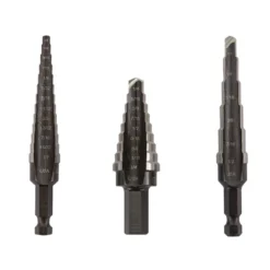 Irwin High Speed Steel 3-Piece Step Drill Bit Set