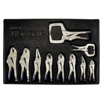 IRWIN® - Vise Grip™ Fast Release™ 10-piece 5" To 11" Metal Handle V/Long Nose/Straight/Curved Jaws Locking Pliers Set 1 IRWIN® - Vise Grip™ Fast Release™ 10-piece 5" To 11" Metal Handle V/Long Nose/Straight/Curved Jaws Locking Pliers Set